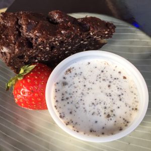 Brownie at The Green Queen in Stockholm