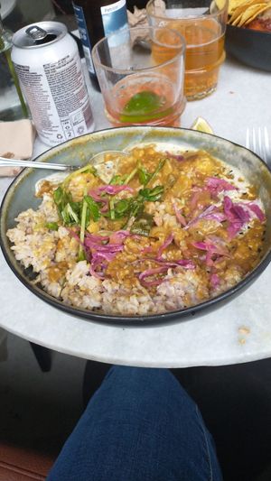 Indian stew. Halfway through. at The Green Queen in Stockholm