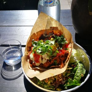 Vegan kebab at The Green Queen in Stockholm