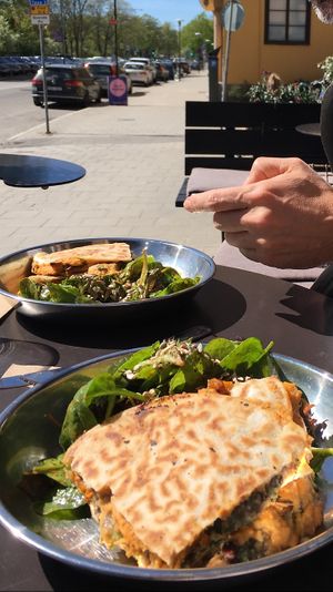 Vegan-dilla at The Green Queen in Stockholm