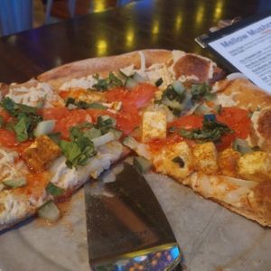 Thai Dye pizza at Mellow Mushroom in Richmond