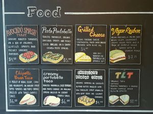 Food Menu at The Cold Pressery in Mississauga
