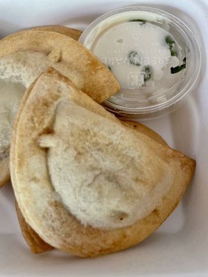 Pierogies  at Black Water Bar in Portland