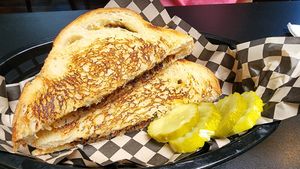 Grilled cheese at Black Water Bar in Portland