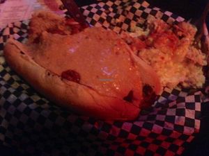 meatball sub at Black Water Bar in Portland