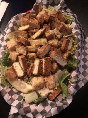 Caesar salad  at Black Water Bar in Portland