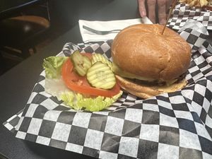 Burger - housemade  at Black Water Bar in Portland