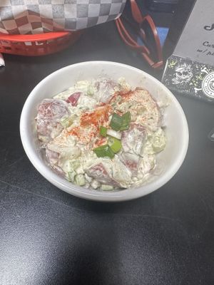 Potato salad - really excellent  at Black Water Bar in Portland