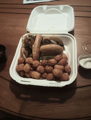 French dip at Black Water Bar in Portland