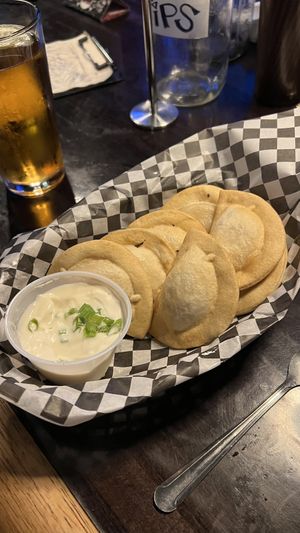 Pierogies   at Black Water Bar in Portland