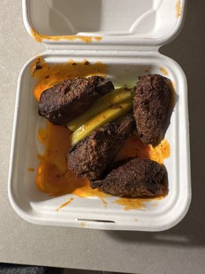 Buffalo wings  at Black Water Bar in Portland