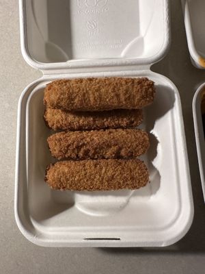 Mozzarella sticks  at Black Water Bar in Portland