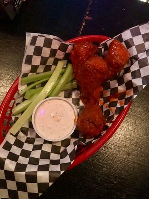 Buffalo wings at Black Water Bar in Portland