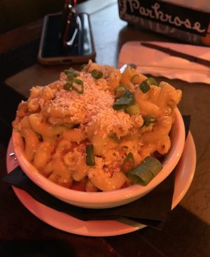 Mac n cheese at Black Water Bar in Portland