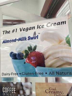 Sign showing soft serve but they didn’t have any when we visited   at CJ's Big Dipper in Bar Harbor