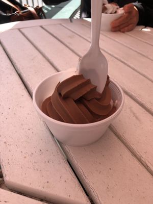 Soft serve!! at CJ's Big Dipper in Bar Harbor