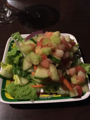 Veggie and fruit salad at Jamaican Grill in Guam