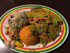 Vegetable curry  at Jamaican Grill in Guam