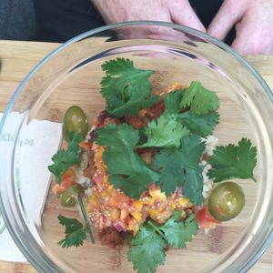 spicy mimosa bowl at Cafe Mimosa in Takapuna