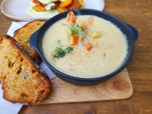 Vegan Creamy Stew at Cafe Mimosa in Takapuna