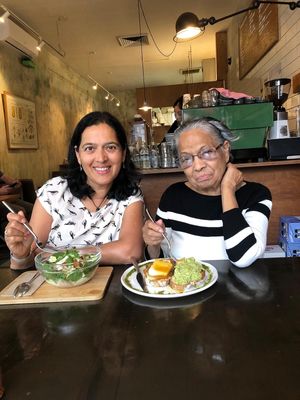 Mimosa bowl, and super smashed avo at Cafe Mimosa in Takapuna