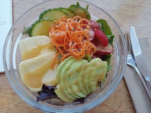 tofu salad bowl at Cafe Mimosa in Takapuna