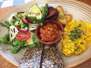 Mimosa balanced big breakfast  at Cafe Mimosa in Takapuna