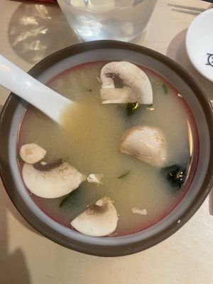 Miso soup  at Kampai in Versailles