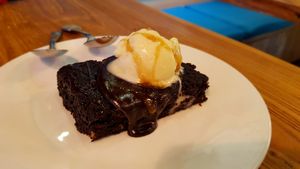 Chocolate brownie  at Happy Buddha - Pop-Up in Shanghai