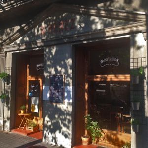 Sunset @ Mostassa´s crazy temple looking facade. at Mostassa in Barcelona