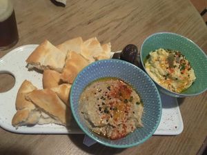 Hummus  at Mostassa in Barcelona