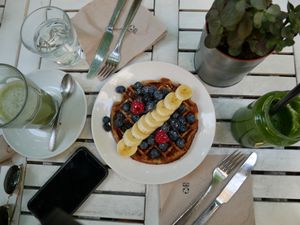 Vegan pancake on the weekend ?✨ at Superfoods & Organic Liquids in Berlin