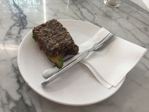 Avocado and Tomato sandwich. Vegan and Gluten Free  at Superfoods & Organic Liquids in Berlin