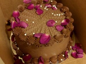 Vegan Chocolate Raspberry Cake at Pettirosso in Seattle