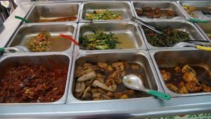 Lunch Buffet at Blue Boy Vegetarian Food Centre in Kuala Lumpur