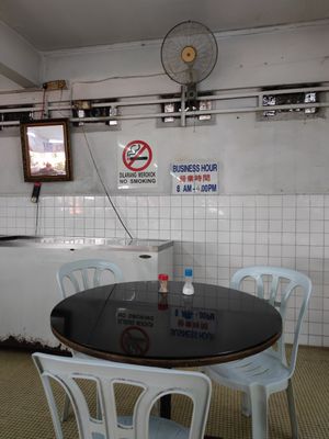 Hours are 8am to 4pm at Blue Boy Vegetarian Food Centre in Kuala Lumpur