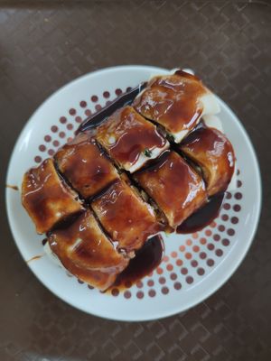 Spring rolls 5rm at Blue Boy Vegetarian Food Centre in Kuala Lumpur