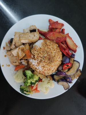 Buffet 11rm at Blue Boy Vegetarian Food Centre in Kuala Lumpur