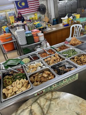 Selection   at Blue Boy Vegetarian Food Centre in Kuala Lumpur