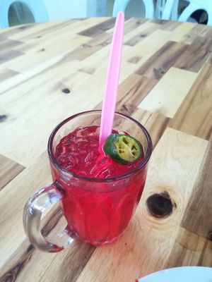 Limau Sirap at Blue Boy Vegetarian Food Centre in Kuala Lumpur