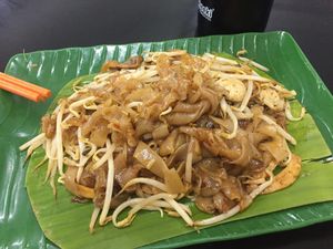 Fried kueh teow at Blue Boy Vegetarian Food Centre in Kuala Lumpur