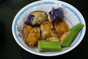 food at Blue Boy Vegetarian Food Centre in Kuala Lumpur