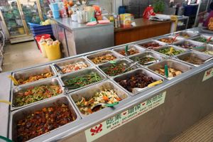 food at Blue Boy Vegetarian Food Centre in Kuala Lumpur