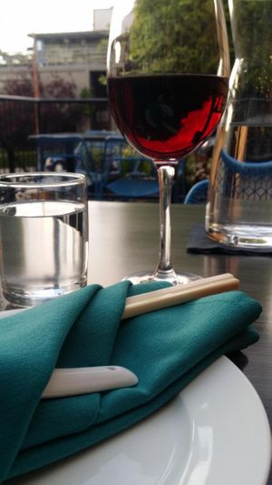 Outdoor seating at Zhu Dang in Seattle