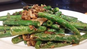 Green beans at Zhu Dang in Seattle