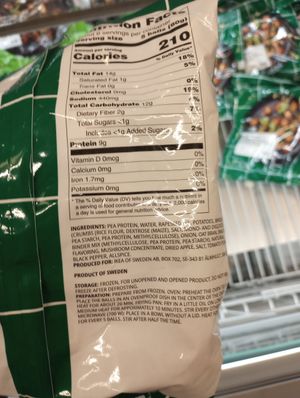 Plant balls frozen food option (Dec 2023) at IKEA in West Chester
