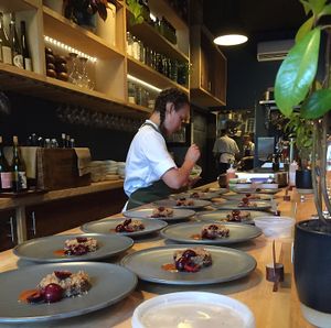 Plating at Farm Spirit - Pop Up in Portland