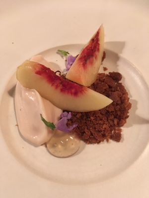 One of two dessert courses at Farm Spirit - Pop Up in Portland