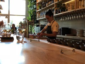 the bar where you sit at Farm Spirit - Pop Up in Portland