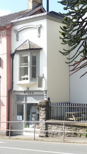 Front elevation at Bijou Deli Cafe in Brecon